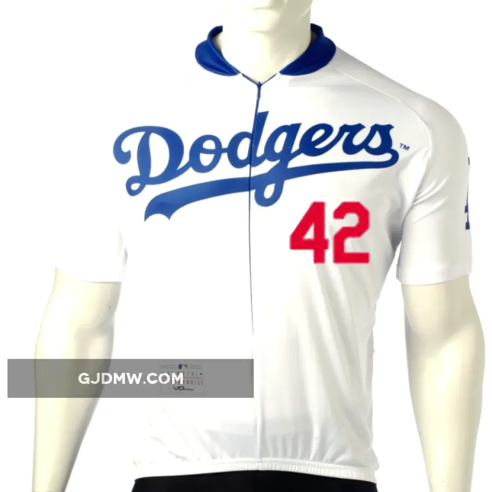 MLB ﻿Jackie Robinson 42 Los Angeles Dodgers Cycling Jerseys