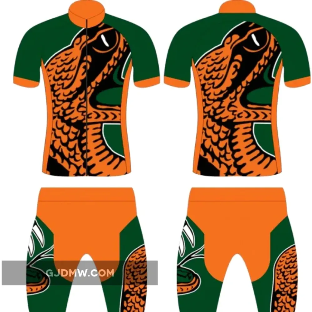 FAMU Florida A&M University Rattlers Cycling Jerseys and shorts