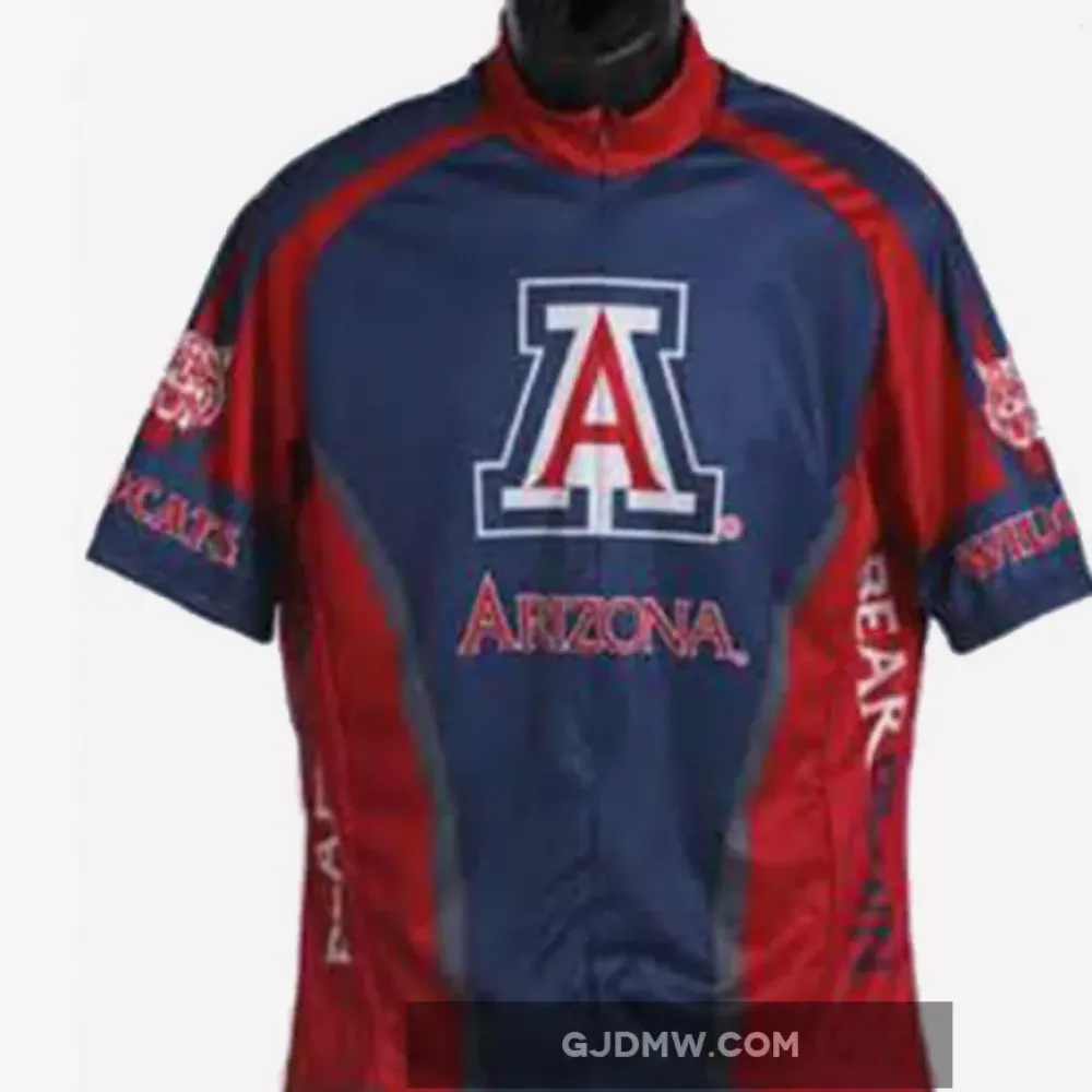 NCAA U of A, UA University of Arizona Wildcats Red Cycling Jerseys