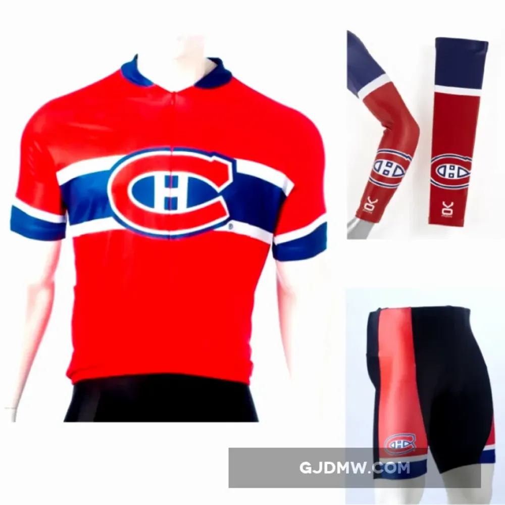 NHL Montreal Canadians Cycling Jerseys Bib Shorts Arm Warmers