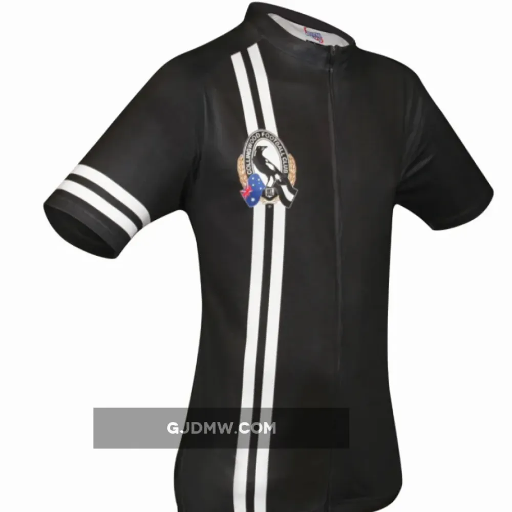 AFL Collingwood Magpies Mountain and road bike Short Sleeve Cycling Jerseys