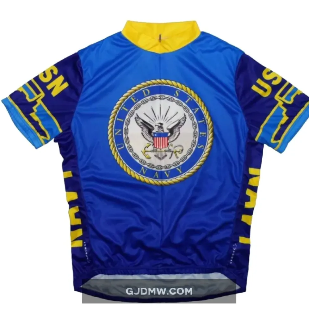 USN United States NAVY Short Sleeve Cycling Jerseys