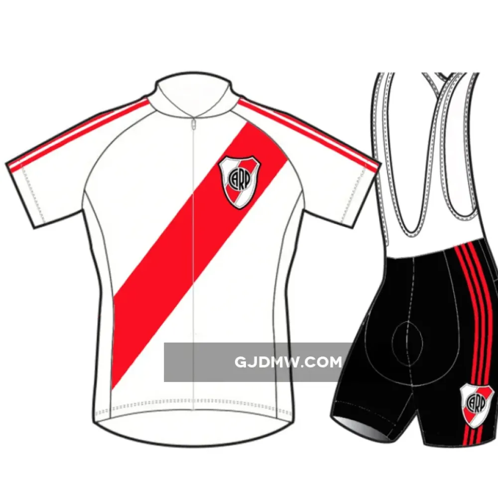 River Plate Short Sleeve Cycling Jerseys and (bib) shorts