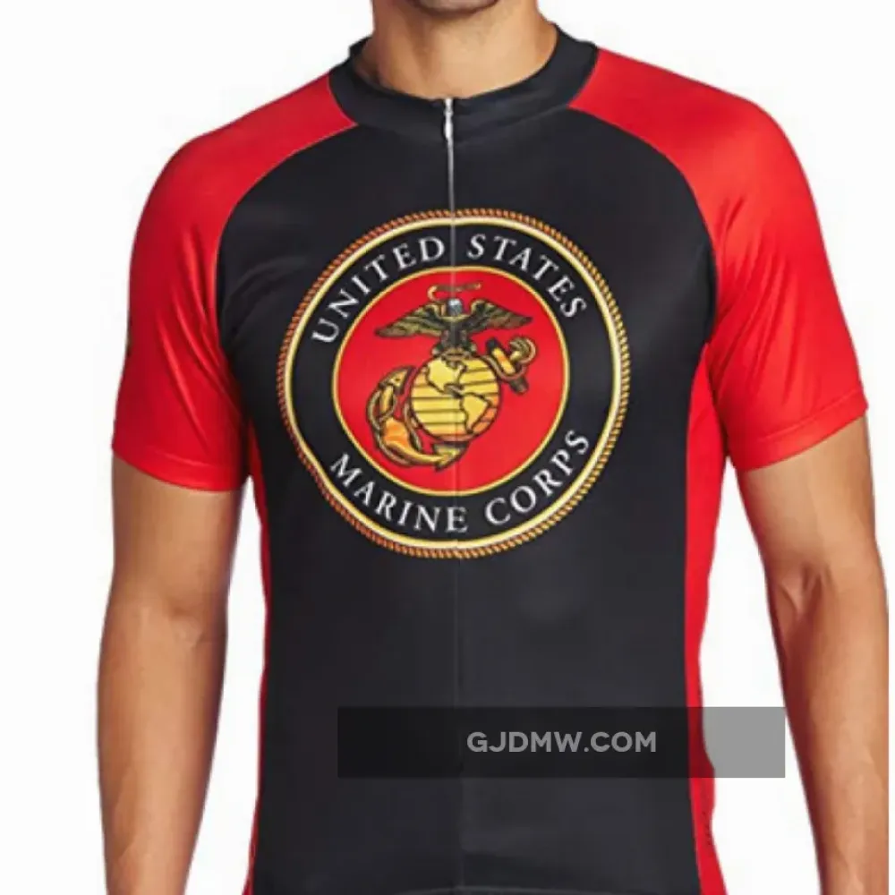 US United States Marine Corps Short Sleeve Cycling Jerseys