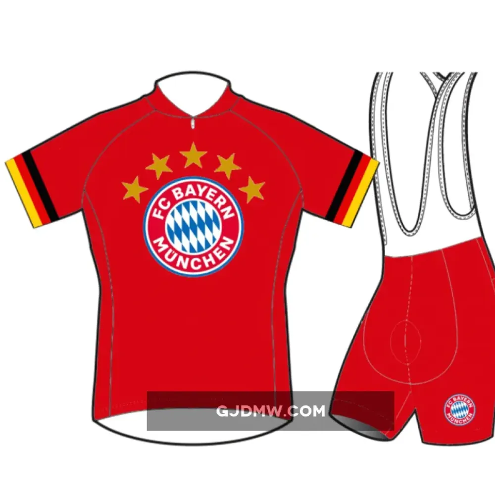 FC Bayern München Munich Short Sleeve Cycling Jerseys and (bib) shorts