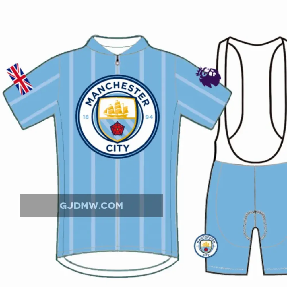 Manchester City Short Sleeve Cycling Jerseys and (bib) shorts