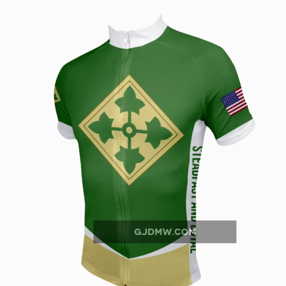US Army Unit 4th Infantry Division Cycling Jerseys